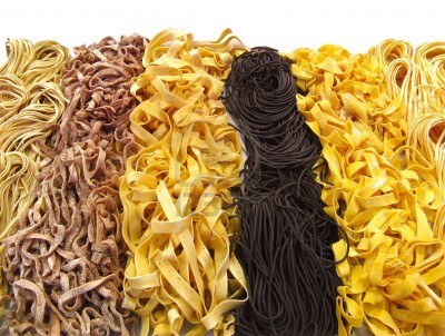 Assorted dried pasta